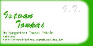 istvan tompai business card